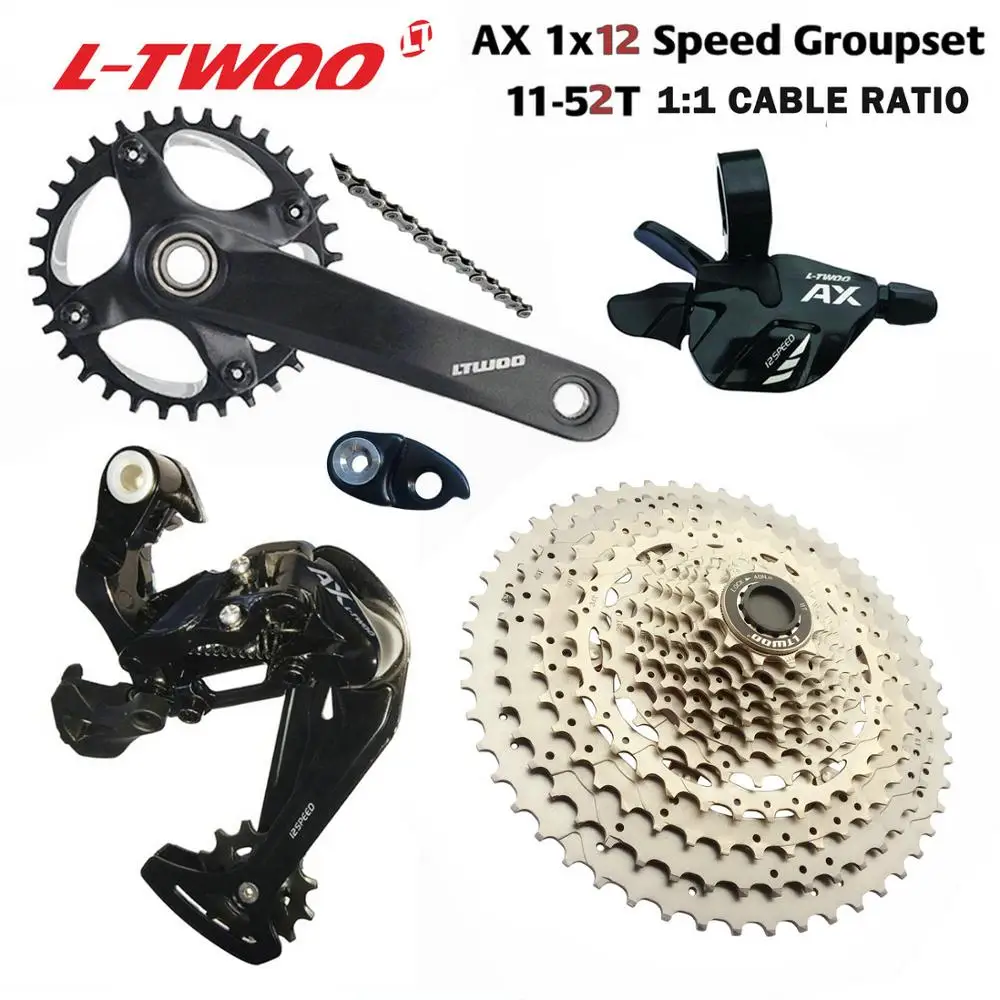 Переключатель скоростей LTWOO groupset AX12, кассета заднего переключателя передач 11-50T 52T, шатун YBN SUMC 11s, цепь NX GX XX1 EAGLE 12 s
Переключатель скоростей LTWOO groupset AX12, кассета заднего переключателя передач 11-50T 52T, шатун YBN SUMC 11s, цепь NX GX XX1 EAGLE 12 s