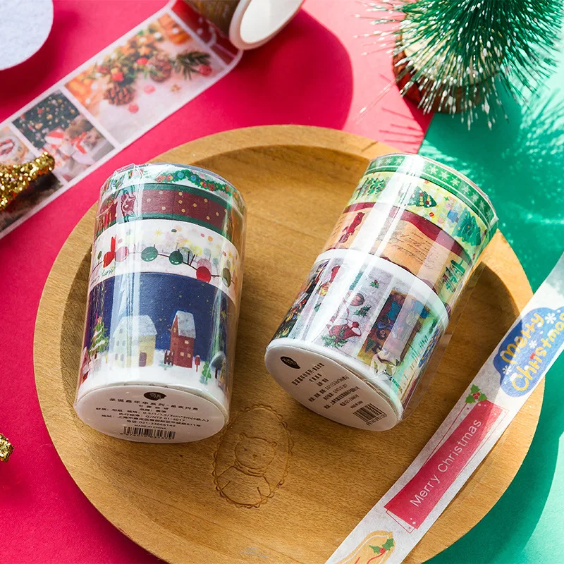 4pcs Christmas Party Masking Washi Tapes Japanese Decorative Tapes For Diy Crafts Arts Journal Planners Scrapbooking Adhesive
4pcs Christmas Party Masking Washi Tapes Japanese Decorative Tapes For Diy Crafts Arts Journal Planners Scrapbooking Adhesive