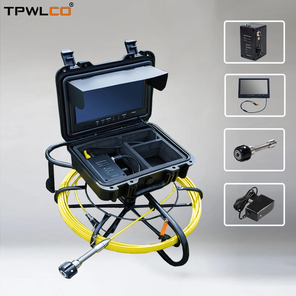IP68 CCTV Pipe Waterproof Industrial Camera 9inch LCD Monitor Sewer Drain Pipeline Inspection System With DVR Video Recorder
IP68 CCTV Pipe Waterproof Industrial Camera 9inch LCD Monitor Sewer Drain Pipeline Inspection System With DVR Video Recorder