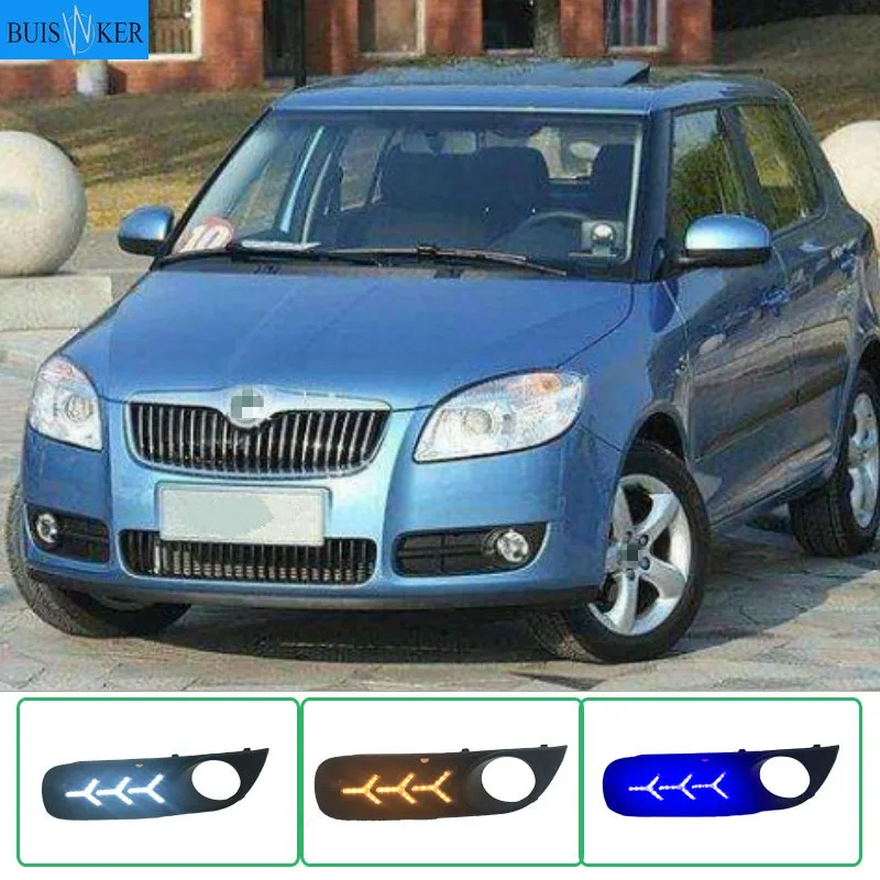 1 Pair For SKODA Fabia 2008-2011 12V ABS LED DRL Daytime Running Lights Fog Lamp Cover Car- styling
1 Pair For SKODA Fabia 2008-2011 12V ABS LED DRL Daytime Running Lights Fog Lamp Cover Car- styling