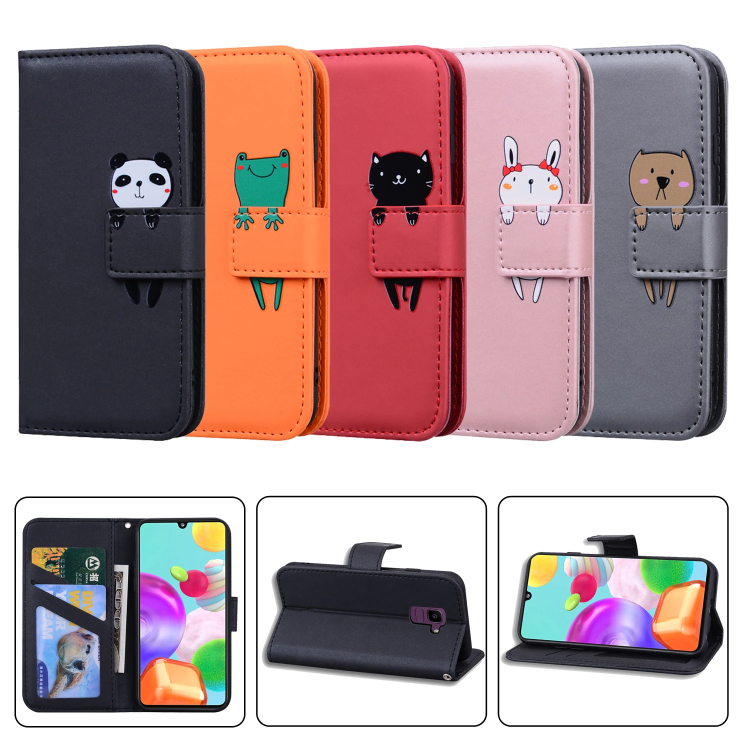 Flip Cover Leather For J330 J4 2018 Plus J6 J530 J7 2017 A320 A520 A6 A8 A750 Card Slots Case Stand Bag Holder Cartoon Cute Dog
Flip Cover Leather For J330 J4 2018 Plus J6 J530 J7 2017 A320 A520 A6 A8 A750 Card Slots Case Stand Bag Holder Cartoon Cute Dog