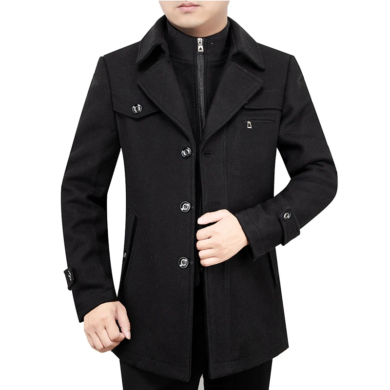 Pop Men Wool Coat High Quality Solid Mens Blends Woolen Coat Male Trench Jacket Casual Overcoat Autumn Winter Thick Windbreaker
Pop Men Wool Coat High Quality Solid Mens Blends Woolen Coat Male Trench Jacket Casual Overcoat Autumn Winter Thick Windbreaker