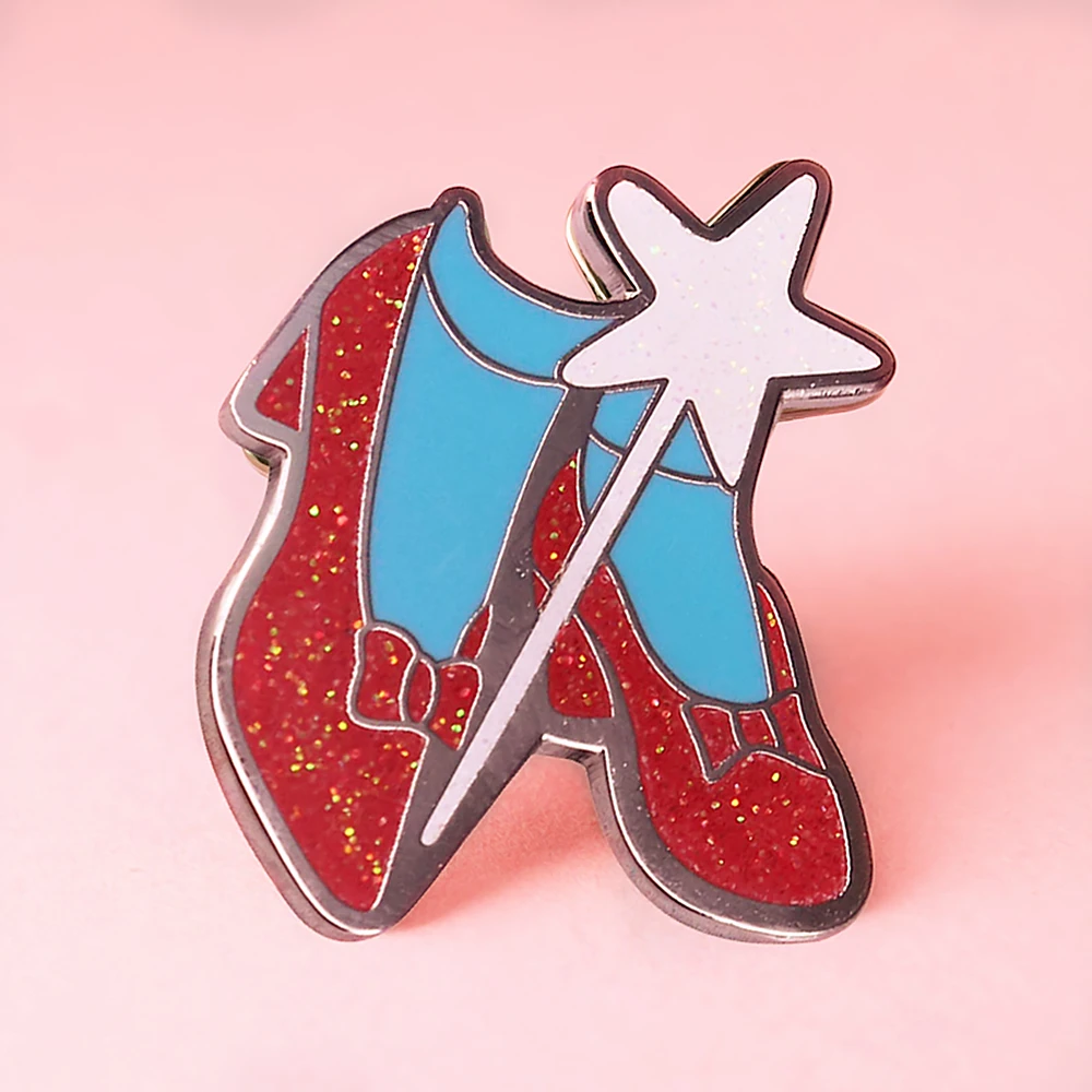 The Wizard of OZs Dorothy Gale Glisten Red Shoes Hard Enamel Pin Pretty Starlight Dancing Shoes Medal Brooch Jewelry Gifts
The Wizard of OZs Dorothy Gale Glisten Red Shoes Hard Enamel Pin Pretty Starlight Dancing Shoes Medal Brooch Jewelry Gifts