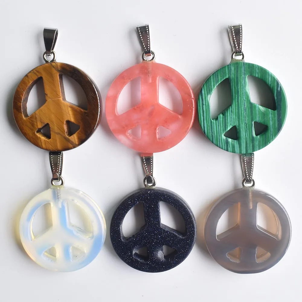 2020 fashion Hot selling Assorted natural stone peace mark charms pendants for jewelry making wholesale 6pcs/lot free shipping
2020 fashion Hot selling Assorted natural stone peace mark charms pendants for jewelry making wholesale 6pcs/lot free shipping