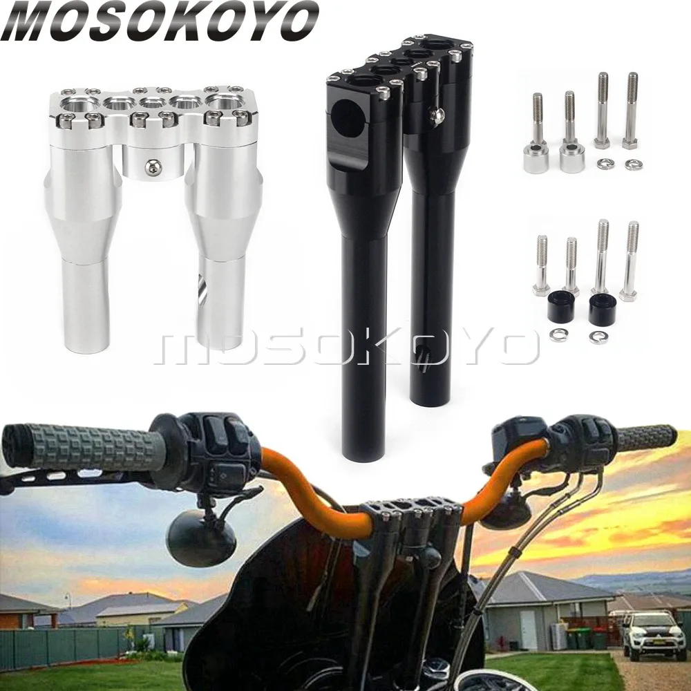 1-1/8" 28mm Aluminum Universal Motorcycle Handlebar Riser Clamp Kit For Harley Dyna Low Rider Street Fat Bob FXD XL 883 1200
1-1/8" 28mm Aluminum Universal Motorcycle Handlebar Riser Clamp Kit For Harley Dyna Low Rider Street Fat Bob FXD XL 883 1200