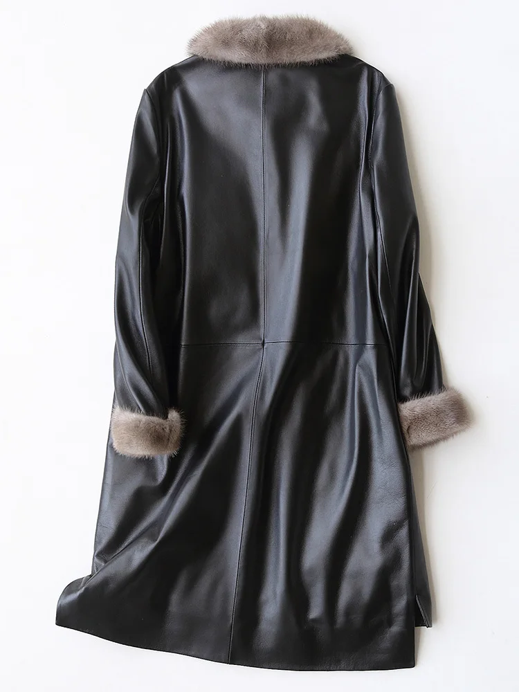 Genuine Leather Winter Jacket Women Mink Fur Collar Sheepskin Coat Korean Vintage Women's Down Jackets G1749 MY2022
Genuine Leather Winter Jacket Women Mink Fur Collar Sheepskin Coat Korean Vintage Women's Down Jackets G1749 MY2022