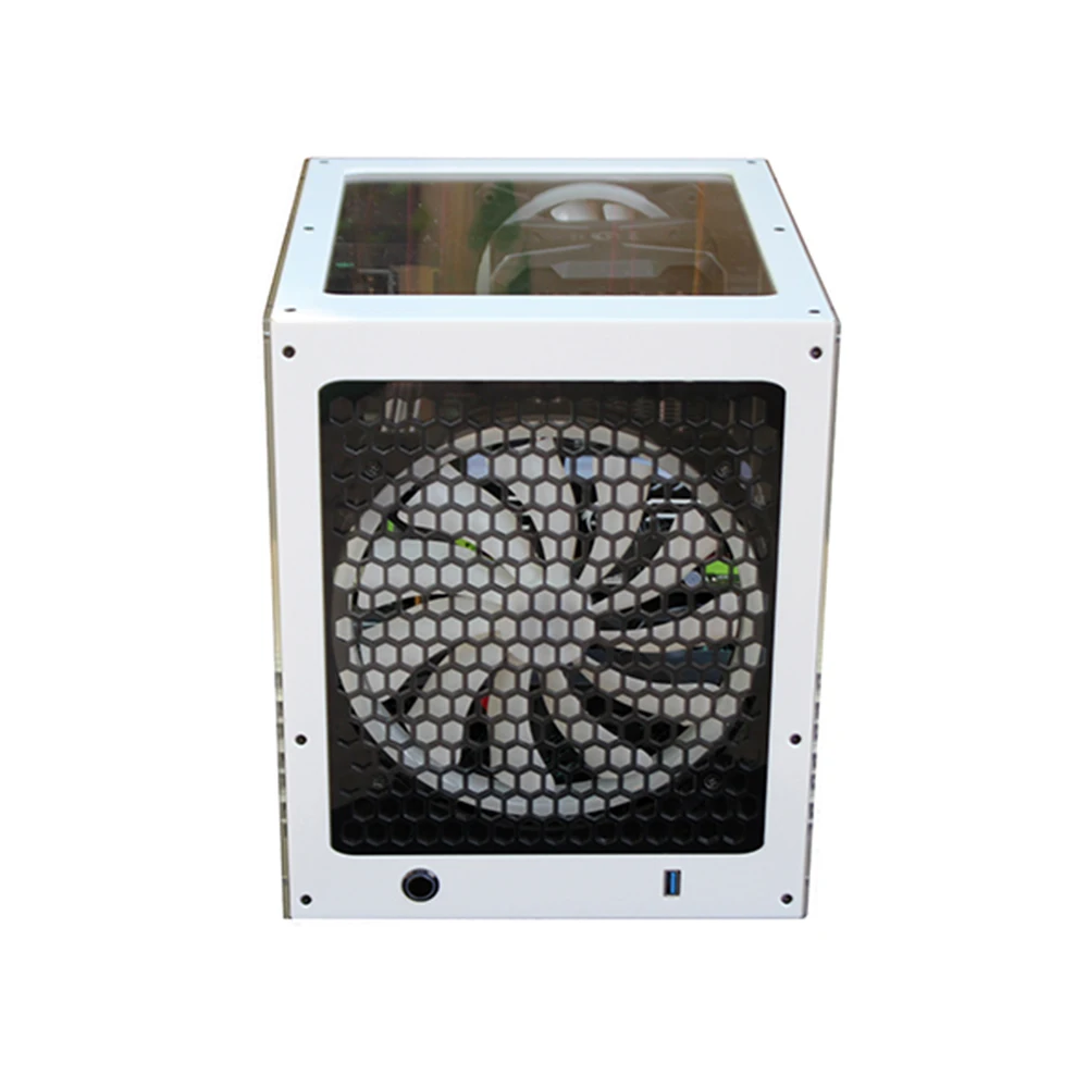 Mini Magic Cube M68 Open Bench Table PC Case For ITX MATX Systemboard Support Water Cooler DIY 3 Side Transparent Computer Case
Mini Magic Cube M68 Open Bench Table PC Case For ITX MATX Systemboard Support Water Cooler DIY 3 Side Transparent Computer Case