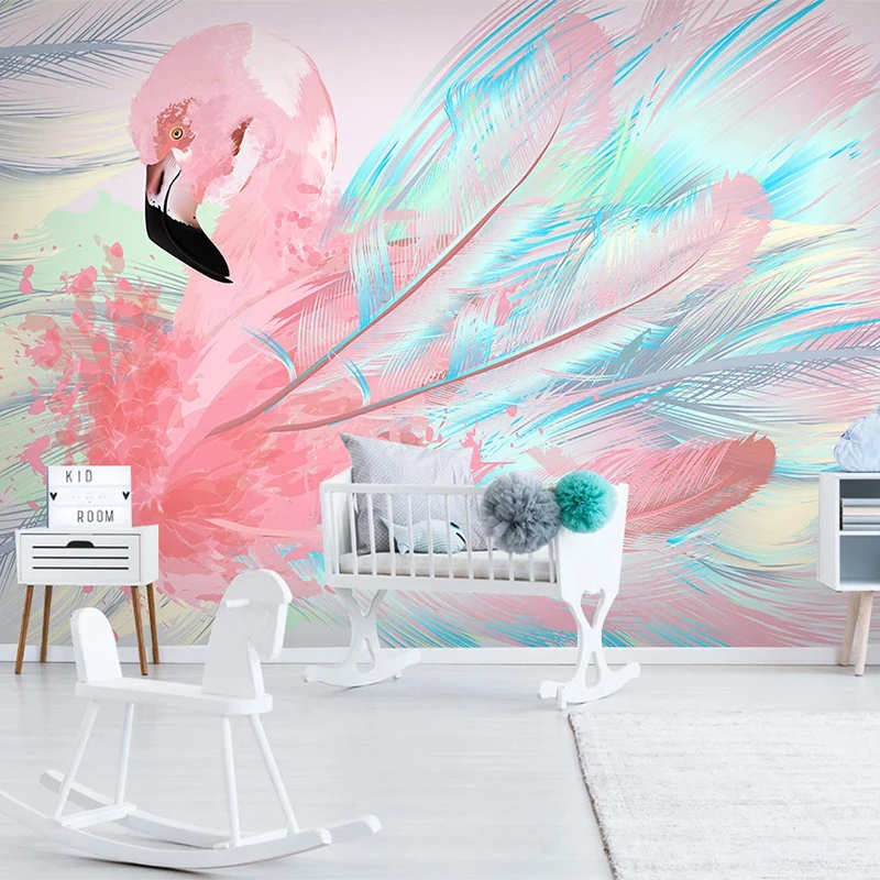 Custom 3D Cartoon Pink Flamingo Feather Photo Wall Murals Wallpaper For Kids Room Bedroom Living Room Decor Papier Peint Mural
Custom 3D Cartoon Pink Flamingo Feather Photo Wall Murals Wallpaper For Kids Room Bedroom Living Room Decor Papier Peint Mural