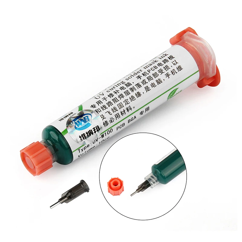 10CC Green UV Curable Solder Mask for PCB BGA Circuit Board Protect Welding Paste Flux oil
10CC Green UV Curable Solder Mask for PCB BGA Circuit Board Protect Welding Paste Flux oil