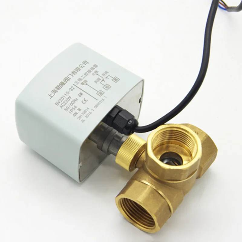 Brass Motorized Ball Valve 3-Wire Two Control Electric Actuator AC220V 3 Ways /2 Way DN15 DN20 DN25 DN32 DN40 with Manual Switch
Brass Motorized Ball Valve 3-Wire Two Control Electric Actuator AC220V 3 Ways /2 Way DN15 DN20 DN25 DN32 DN40 with Manual Switch