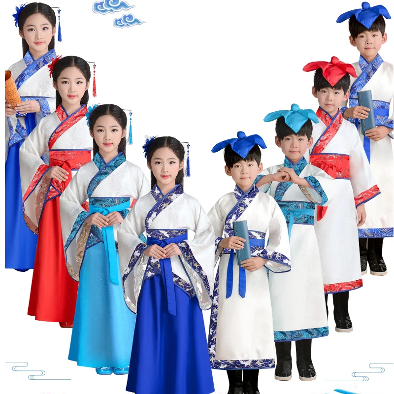 Boy And Girls Stage Dance Robe Dress Chinese Traditional Costumes New Year Kids Tang Suit Performance Hanfu Children Cheongsam
Boy And Girls Stage Dance Robe Dress Chinese Traditional Costumes New Year Kids Tang Suit Performance Hanfu Children Cheongsam