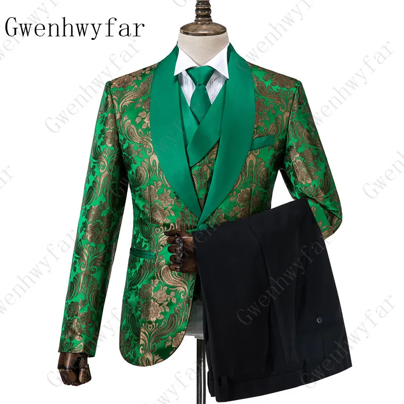 Gwenhwyfar New Style Men Fancy Blazer Men Suits For Wedding Floral Printed Slim Fit Male Flower Tuxedo Suit Man 3 Pieces
Gwenhwyfar New Style Men Fancy Blazer Men Suits For Wedding Floral Printed Slim Fit Male Flower Tuxedo Suit Man 3 Pieces