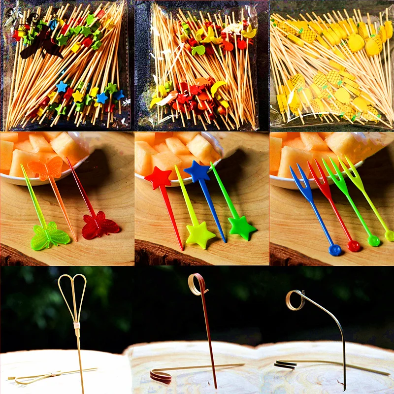 100pieces 12cm Fruit Cocktail Pick Stick Different Style Bamboo/PVC Buffet Cupcake Toppers Bar Tool
100pieces 12cm Fruit Cocktail Pick Stick Different Style Bamboo/PVC Buffet Cupcake Toppers Bar Tool