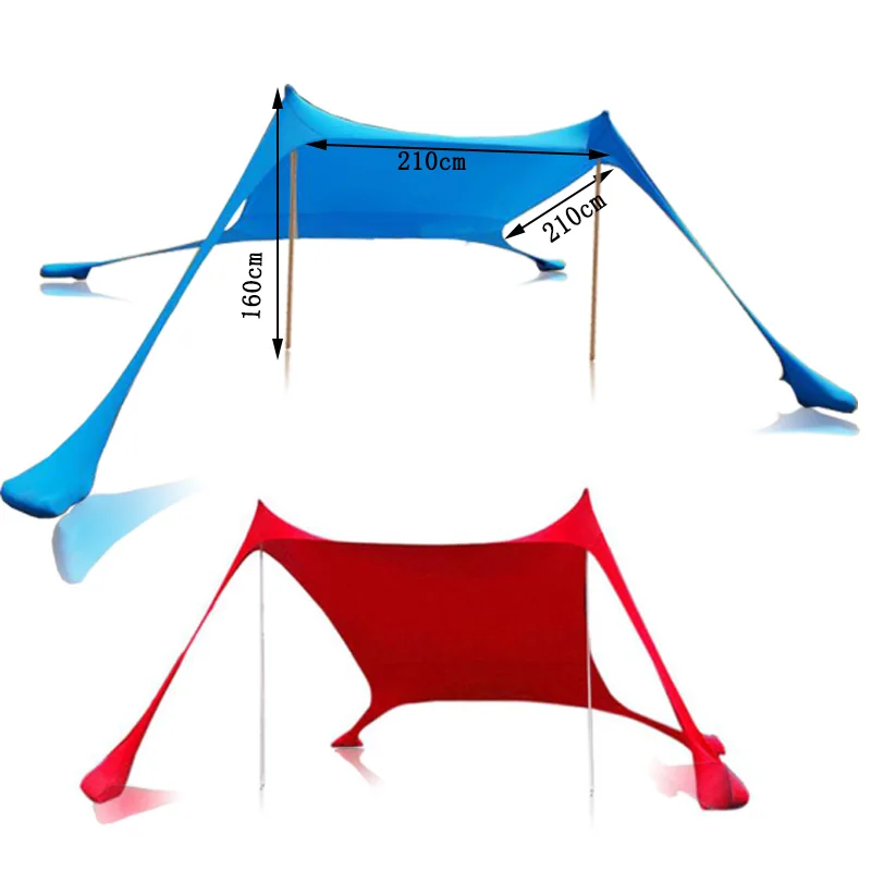 Kalosse Steel Rods Beach Sunshade, Lightweight Sun Shade, Family, 3-4 Person, 2.1x2.1x1.6m
Kalosse Steel Rods Beach Sunshade, Lightweight Sun Shade, Family, 3-4 Person, 2.1x2.1x1.6m