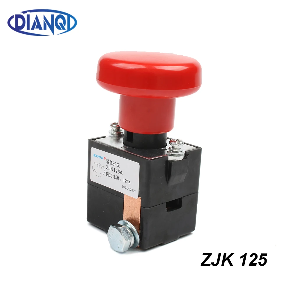 Аварийный выключатель ZJK125 (ED125), кнопочный переключатель 125A 80V DC для автомобиля, автомобиля
Аварийный выключатель ZJK125 (ED125), кнопочный переключатель 125A 80V DC для автомобиля, автомобиля