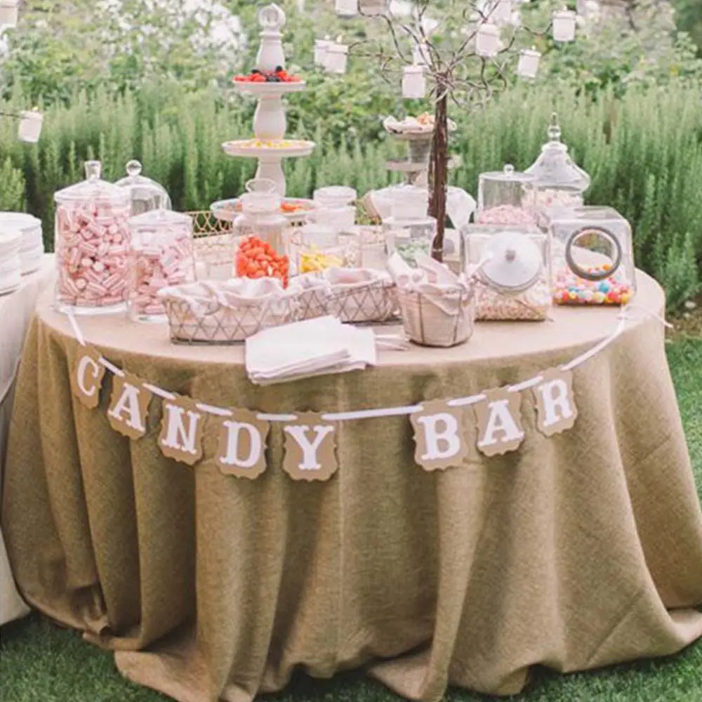 Kraft Paper Candy Bar Bunting Banner Garland for Vintage Wedding Baby Shower Birthday DIY Party Decoration
Kraft Paper Candy Bar Bunting Banner Garland for Vintage Wedding Baby Shower Birthday DIY Party Decoration