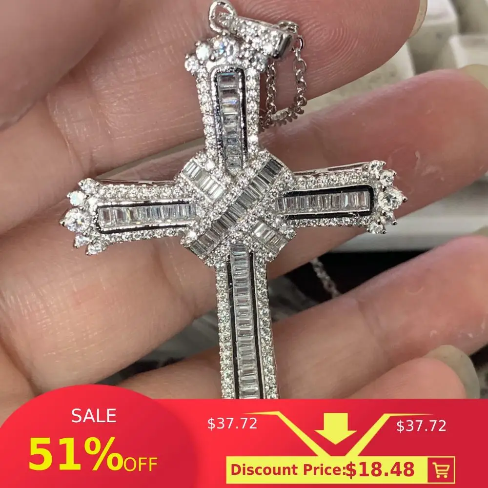 2019 Новое поступление Винтаж Модные украшения 925 пробы серебро АУЛА кубический цирконий крест кулон свадебные Для женщин Цепочки и ожерелья для Для мужчин
2019 Новое поступление Винтаж Модные украшения 925 пробы серебро АУЛА кубический цирконий крест кулон свадебные Для женщин Цепочки и ожерелья для Для мужчин
