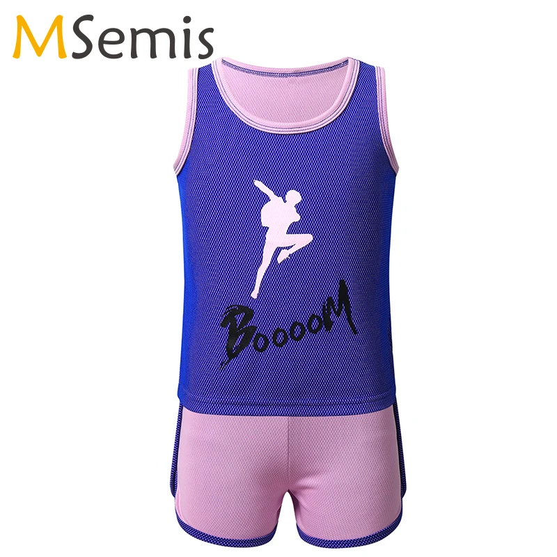 Kids Ballet Dance Clothing Sport Outfit Sleeveless Vest Tops With Shorts Tracksuit Set Children Activewear Fitness Dance Costume
Kids Ballet Dance Clothing Sport Outfit Sleeveless Vest Tops With Shorts Tracksuit Set Children Activewear Fitness Dance Costume