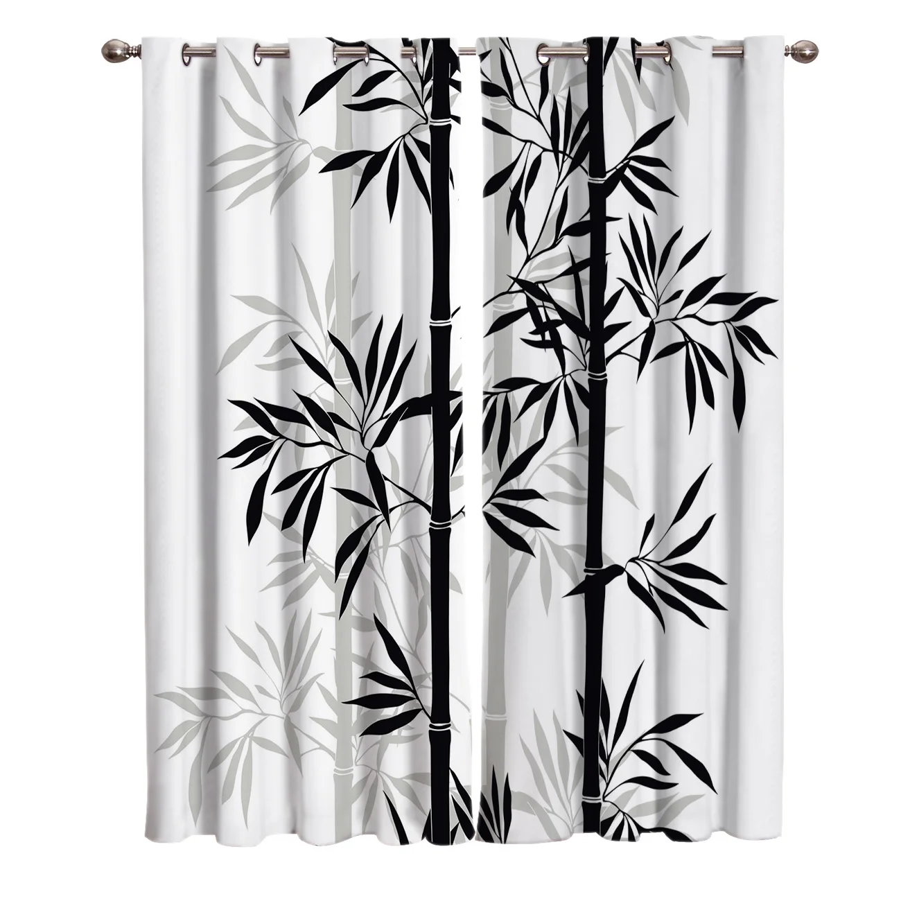 Black White Bamboo Chinese Style Ink Leaf Plant Window Treatments Curtains Valance Curtain Rod Curtains Kitchen Drapes Indoor
Black White Bamboo Chinese Style Ink Leaf Plant Window Treatments Curtains Valance Curtain Rod Curtains Kitchen Drapes Indoor