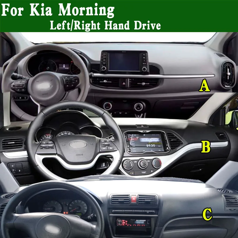For Kia Morning Picanto Dashmat Dashboard Cover Instrument Panel Sunscreen Insulation Protective Pad Anti-Dirt Proof Ornaments
For Kia Morning Picanto Dashmat Dashboard Cover Instrument Panel Sunscreen Insulation Protective Pad Anti-Dirt Proof Ornaments