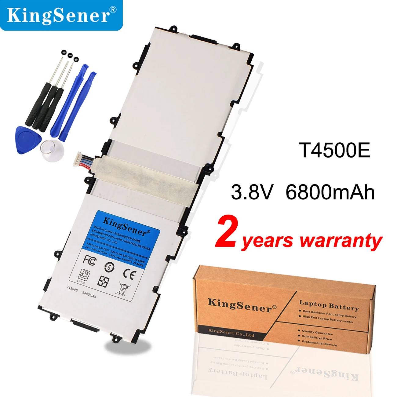 KingSener T4500E T4500C Replacement Battery For Samsung Galaxy Tab 3 10.1 P5200 P5210 P5220 P5213 GT-P5200
KingSener T4500E T4500C Replacement Battery For Samsung Galaxy Tab 3 10.1 P5200 P5210 P5220 P5213 GT-P5200