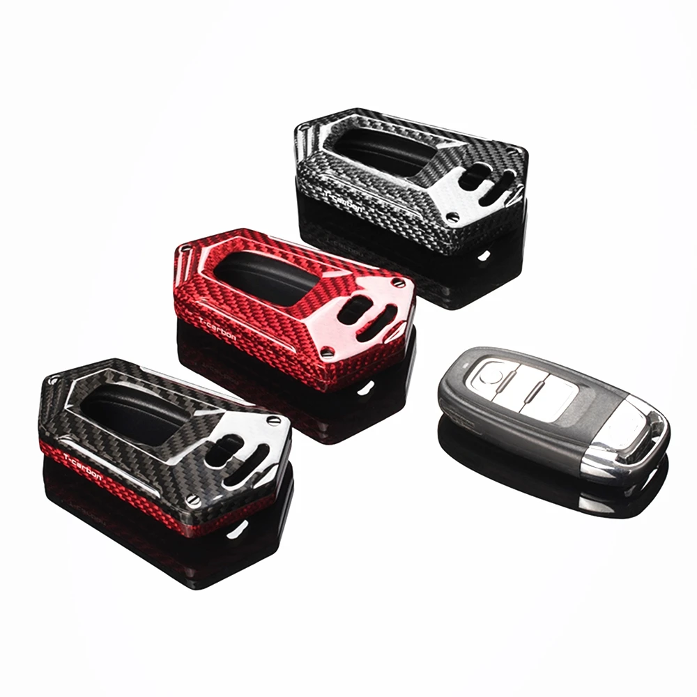 For Audi A3 A4 A4L A5 S5 A6 A7 A8 Auto Remote Smart Key Fob Shell Cover Black/Red Real Carbon Fiber Cap
For Audi A3 A4 A4L A5 S5 A6 A7 A8 Auto Remote Smart Key Fob Shell Cover Black/Red Real Carbon Fiber Cap