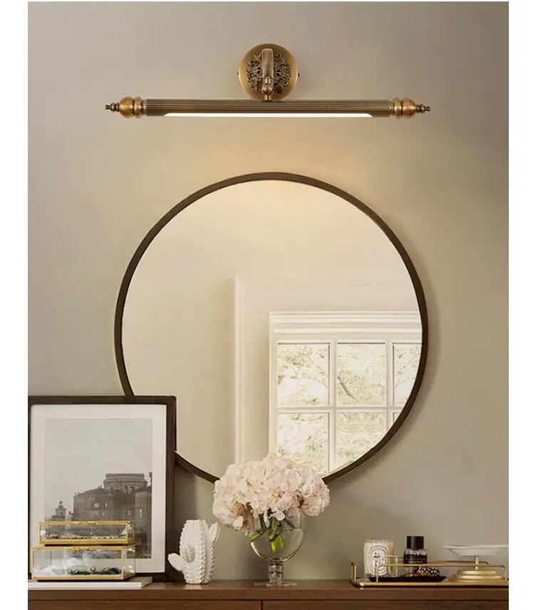 51CM/61CM/71CM Bathroom Mirror Lamp Waterproof Retro Bronze Cabinet Vanity Mirror Lights Led Wall Light Lamp LED Light Wall Lamp
51CM/61CM/71CM Bathroom Mirror Lamp Waterproof Retro Bronze Cabinet Vanity Mirror Lights Led Wall Light Lamp LED Light Wall Lamp