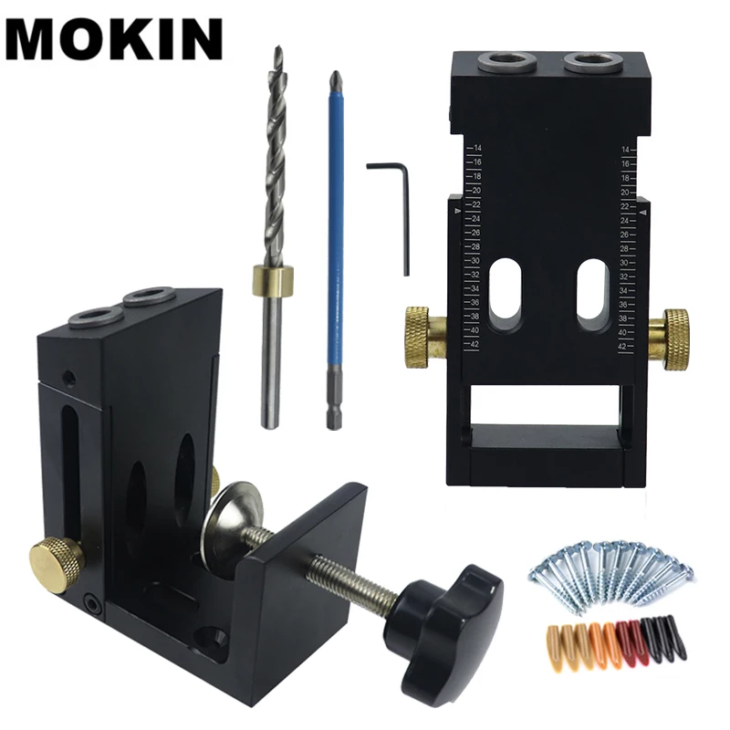 Portable Pocket Hole Jig Kit Inclined Hole Doweling Jig 15 Degree Angle Hole Puncher Household Cabinet Furniture Carpentry Tools
Portable Pocket Hole Jig Kit Inclined Hole Doweling Jig 15 Degree Angle Hole Puncher Household Cabinet Furniture Carpentry Tools