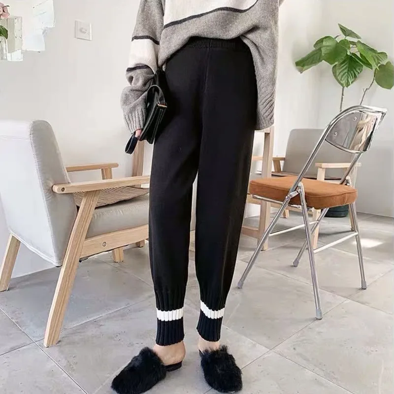 Thick Knitting Black Harem Pants Women Korean Fashion Harajuku Pantalones Vintage Female Baggy Trousers Autumn Winter Femme
Thick Knitting Black Harem Pants Women Korean Fashion Harajuku Pantalones Vintage Female Baggy Trousers Autumn Winter Femme