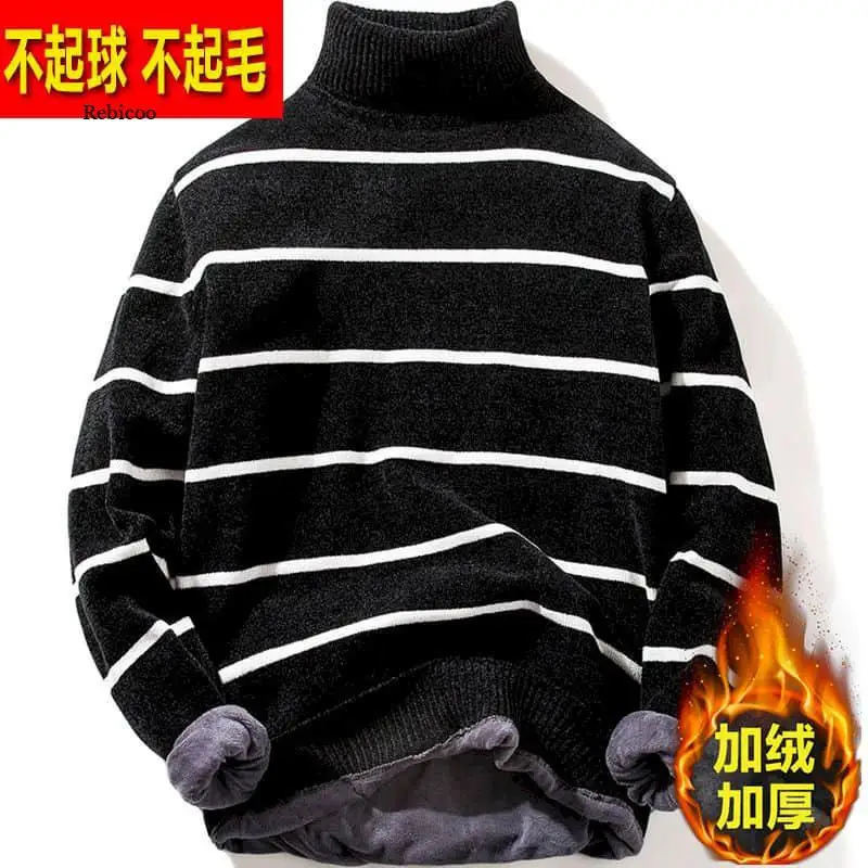 Warm sweater men's high neck bottoming shirt winter new youth winter clothes men plus velvet thick sweater casual cozy top
Warm sweater men's high neck bottoming shirt winter new youth winter clothes men plus velvet thick sweater casual cozy top
