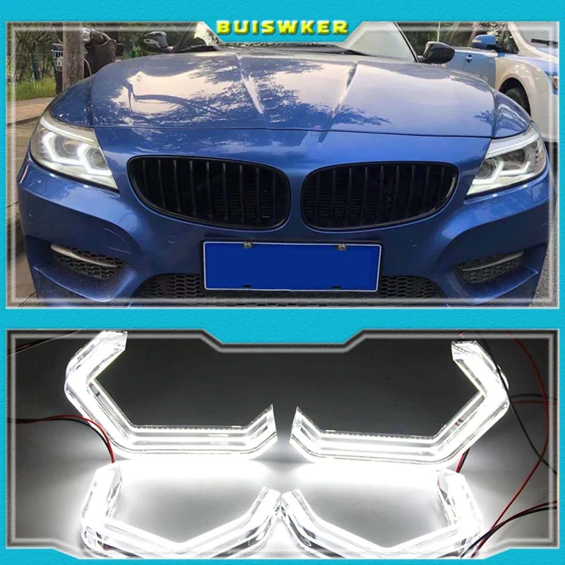 LED Angel Eyes M4 Style Iconic For BMW 2 3 4 Series F30 F31 F32 F34 E90 E60 F10 F80 F82 F83 Xenon/Halogen Lens Headlight DTM DRL
LED Angel Eyes M4 Style Iconic For BMW 2 3 4 Series F30 F31 F32 F34 E90 E60 F10 F80 F82 F83 Xenon/Halogen Lens Headlight DTM DRL