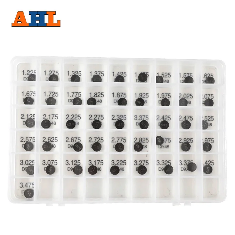 AHL 9.48 mm Motorcycle Engine Parts Adjustable Valve Shims Kit For Suzuki DRZ400 GSX1300R GSX600F GSX650F LT-Z400 GSXR1100
AHL 9.48 mm Motorcycle Engine Parts Adjustable Valve Shims Kit For Suzuki DRZ400 GSX1300R GSX600F GSX650F LT-Z400 GSXR1100