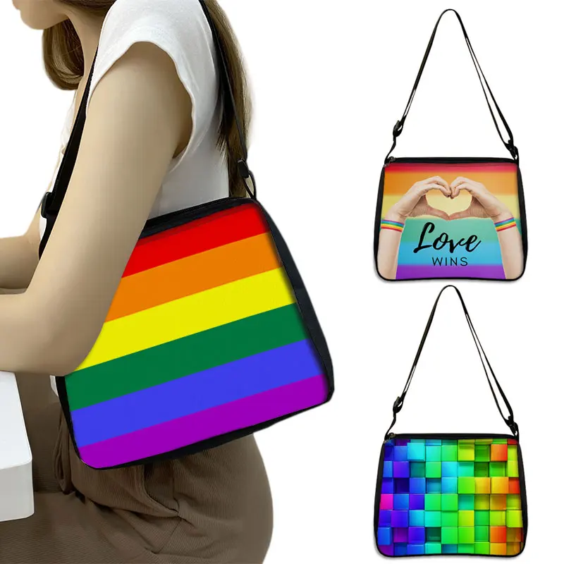 Rainbow Pride LGBT Shoulder Bag Love Is Love Women Handbag Love Wins Lesbian Gays Crossbody Bags Girl Clutch Homosexual Tote Bag
Rainbow Pride LGBT Shoulder Bag Love Is Love Women Handbag Love Wins Lesbian Gays Crossbody Bags Girl Clutch Homosexual Tote Bag