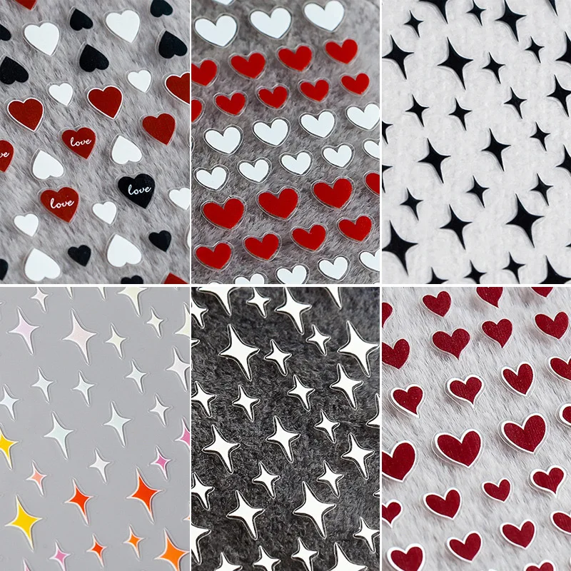 1 Sheet Nail Art Stickers Adhesive High Quality MultiColor Love Heart Stars Design DIY Nail Decals Foils Wraps Decorations HL250
1 Sheet Nail Art Stickers Adhesive High Quality MultiColor Love Heart Stars Design DIY Nail Decals Foils Wraps Decorations HL250