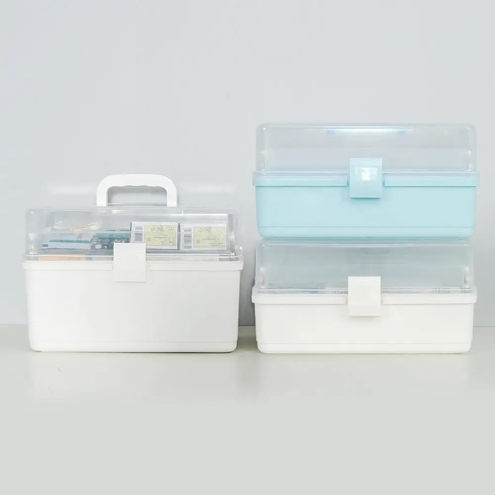 3 Layers First Aid Kit Household Medicine Pill Storage Box Portable Plastic Organizer Container Bins With Handle Folding Large
3 Layers First Aid Kit Household Medicine Pill Storage Box Portable Plastic Organizer Container Bins With Handle Folding Large