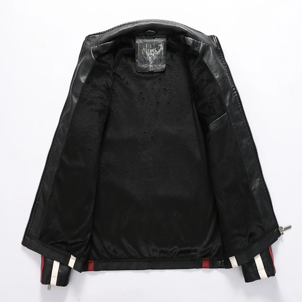 Mens Vintage Motorcycle Jacket 2024 Men Fashion New Biker Leather Jacket Male Embroidery Bomber Coat Winter Fleece Pu Overcoat 112 Hd2331e1190364e4e88a163d928023717y