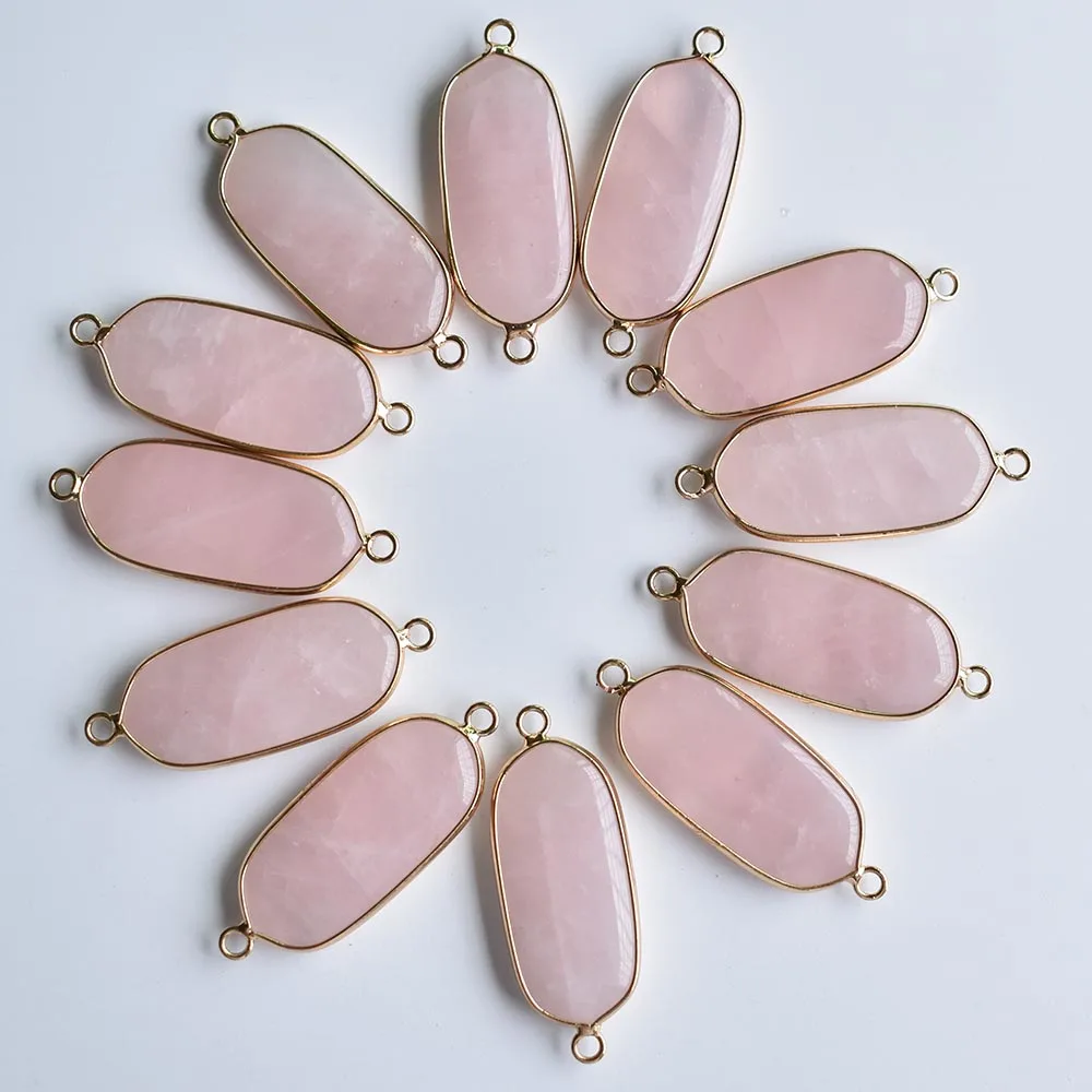 2020 fashion natural Quartz pink Crystal pendants Connector for Bracelets necklaces Jewelry Making 12pcs/lot wholesale free
2020 fashion natural Quartz pink Crystal pendants Connector for Bracelets necklaces Jewelry Making 12pcs/lot wholesale free