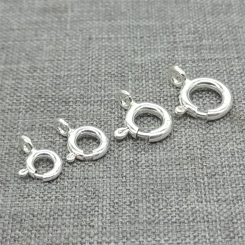 20pcs of 925 Sterling Silver Spring Ring Clasps 5mm 6mm 7mm 8mm for Bracelet Necklace
20pcs of 925 Sterling Silver Spring Ring Clasps 5mm 6mm 7mm 8mm for Bracelet Necklace