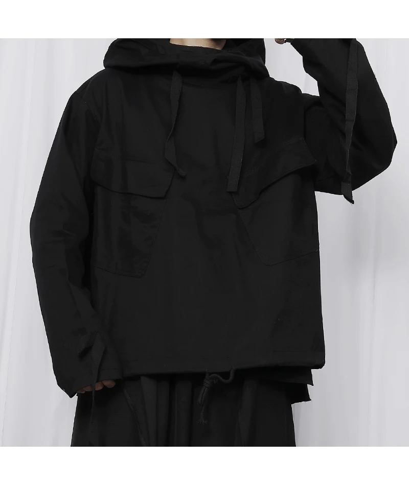 Men's New Jacket Black Slim Fit Spring And Autumn New Large Casual Men's Loose Hooded Pullover Jacket Trend New
Men's New Jacket Black Slim Fit Spring And Autumn New Large Casual Men's Loose Hooded Pullover Jacket Trend New