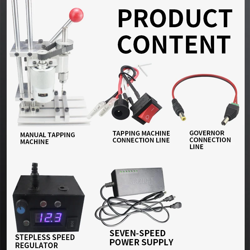 Multifunctional Miniature Mini High Precision Tapping Machine Tapping Machine Bench Drill Milling Machine Low Speed
Multifunctional Miniature Mini High Precision Tapping Machine Tapping Machine Bench Drill Milling Machine Low Speed