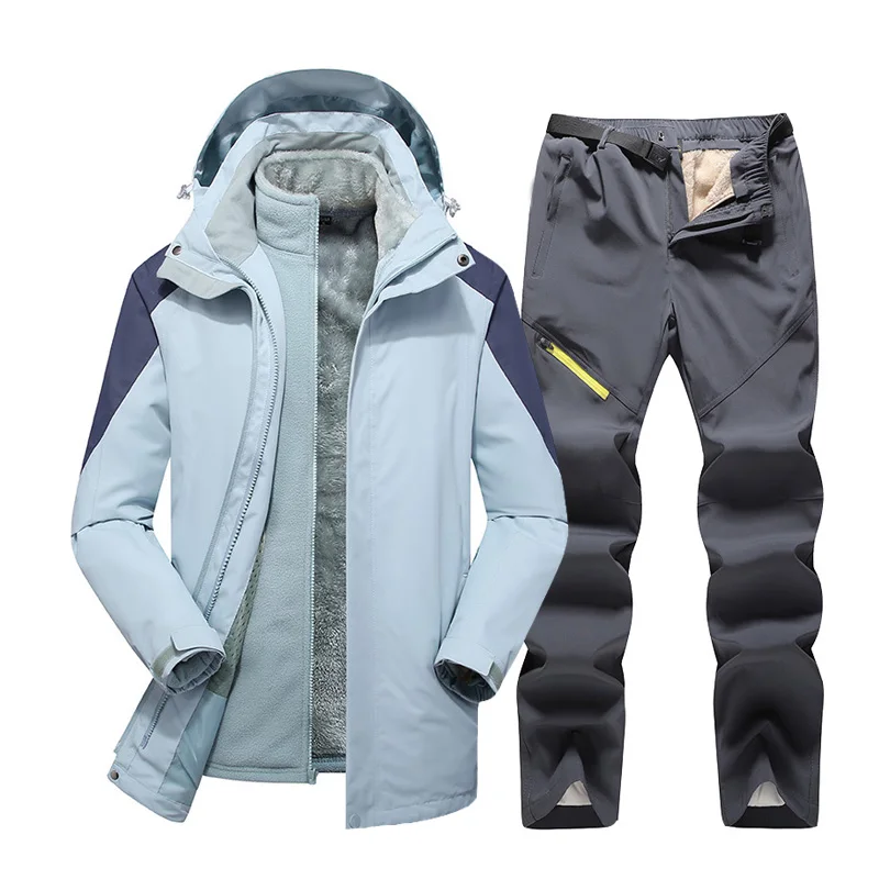 Winter Ski Suit For Men High Quality 2 In 1 Jacket + Pants Sets Thick Warm Waterproof Windproof Snow Snowboarding Coat Suits
Winter Ski Suit For Men High Quality 2 In 1 Jacket + Pants Sets Thick Warm Waterproof Windproof Snow Snowboarding Coat Suits