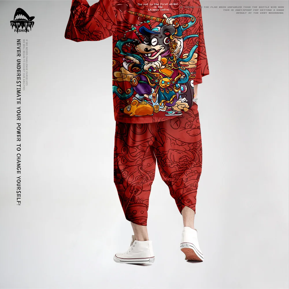 Streetwear Men's Overalls Harem Pants Hip Hop Casual Sports Pants Joggers Men Red Trousers Fashion Pants 6XL
Streetwear Men's Overalls Harem Pants Hip Hop Casual Sports Pants Joggers Men Red Trousers Fashion Pants 6XL