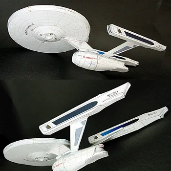 스타 트렉 U.S.S. 엔터프라이즈 NCC-1701-A DIY 수공예 종이 모델 키트, 수제 장난감 퍼즐
