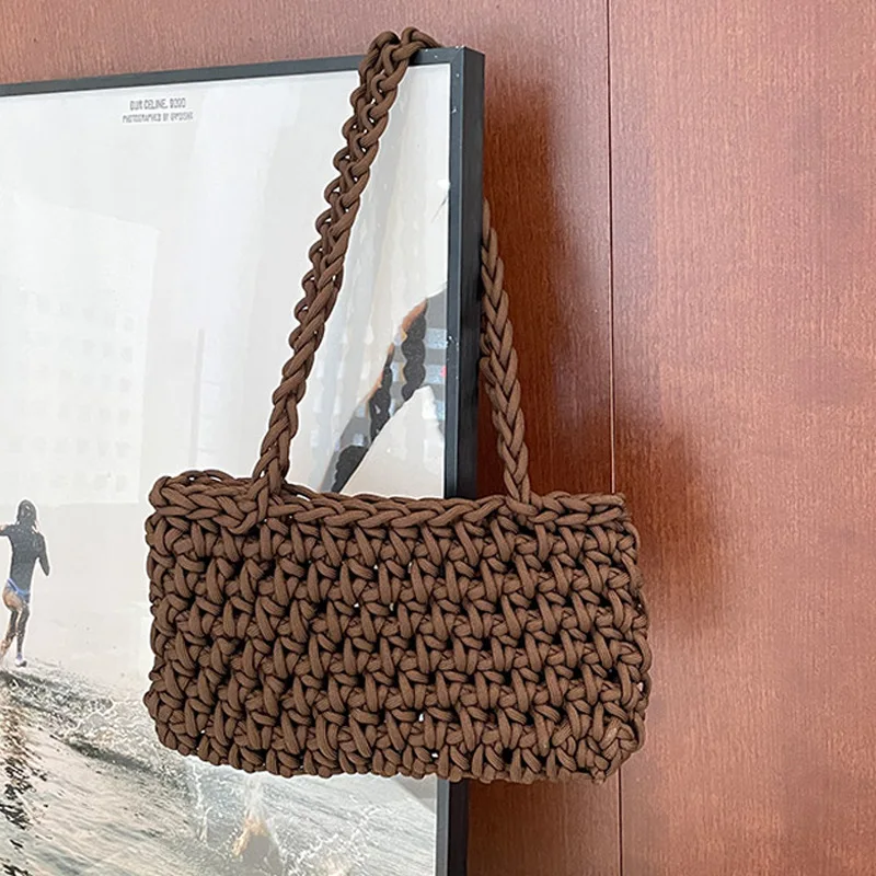 Knitting Thread Yarn Hand-knitted Bag Diy Knitted Material Bag Wool Small Daisy The Same Crochet Homemade Women Shoulder Bag
Knitting Thread Yarn Hand-knitted Bag Diy Knitted Material Bag Wool Small Daisy The Same Crochet Homemade Women Shoulder Bag