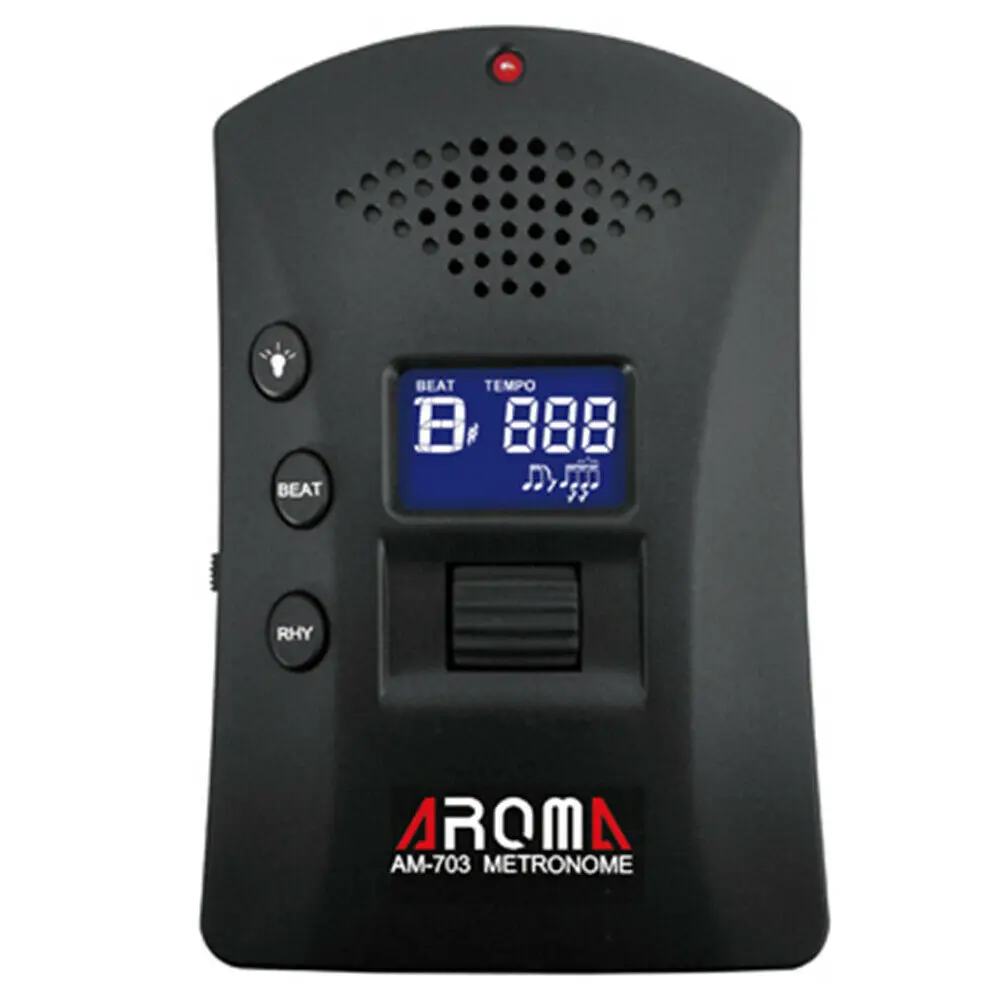 Гитарный метроном Aroma Am-703, выход для ароматических наушников, генератор инструментов для гитары, баса, скрипки, укулеле
Гитарный метроном Aroma Am-703, выход для ароматических наушников, генератор инструментов для гитары, баса, скрипки, укулеле