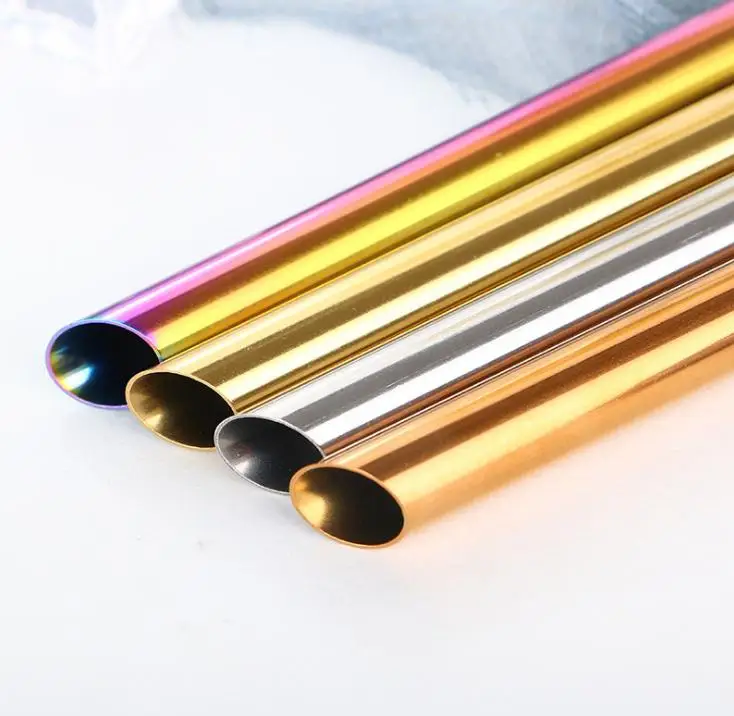 Stainless Steel Coloured Metal Straws Creative Durable Beveled Round Mouth Milk Tea Tubularis New High Quality SN2731
Stainless Steel Coloured Metal Straws Creative Durable Beveled Round Mouth Milk Tea Tubularis New High Quality SN2731