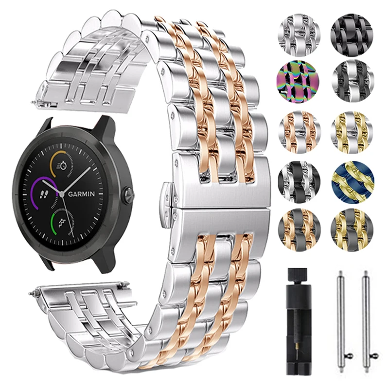 Ремешок для наручных часов, 20 мм, 22 мм, металлический, для Garmin Come GarminMove 3, GarminActive S Vivoactive 4 4S
Ремешок для наручных часов, 20 мм, 22 мм, металлический, для Garmin Come GarminMove 3, GarminActive S Vivoactive 4 4S