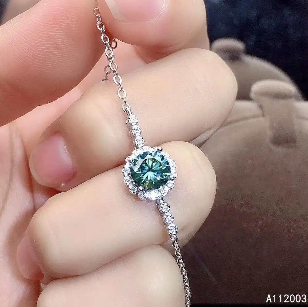 KJJEAXCMY Fine Jewelry 925 Sterling Silver inlaid green Mosang Diamond women hand bracelet luxury support detection
KJJEAXCMY Fine Jewelry 925 Sterling Silver inlaid green Mosang Diamond women hand bracelet luxury support detection