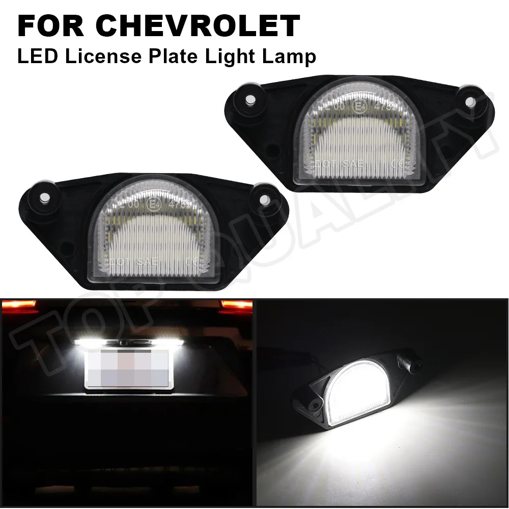2Pcs LED Number License Plate Light Lamps For Chevy Chevrolet Corvette C4 C5 C6 Impala Monte Carlo Lumina SSR S10 Beretta GMC
2Pcs LED Number License Plate Light Lamps For Chevy Chevrolet Corvette C4 C5 C6 Impala Monte Carlo Lumina SSR S10 Beretta GMC