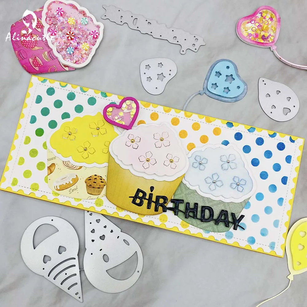 Alinacutle Metal Cutting Die Cut Celebrate Embellishment Birthday Cupcake Balloon Paper Crafting Album Card Punch Art Template
Alinacutle Metal Cutting Die Cut Celebrate Embellishment Birthday Cupcake Balloon Paper Crafting Album Card Punch Art Template